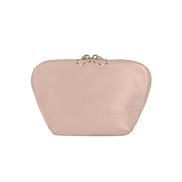 Everyday Cosmetic Bag Leather Blush/Grey - No Color - NONE