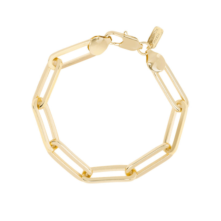 Carrie Pave Chain Gold Bracelet 6.5 - Gold