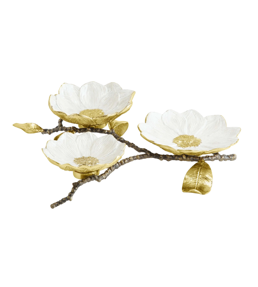 Vintage Bloom Triple Dish