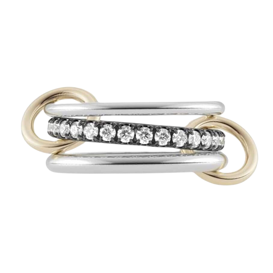 Petunia SP 3 Rings SS/WHT DIA – SIZE 6.5