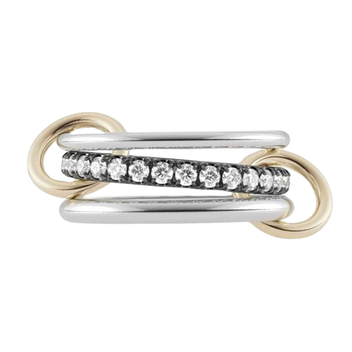 Petunia SP 3 Rings SS/WHT DIA – SIZE 6.5