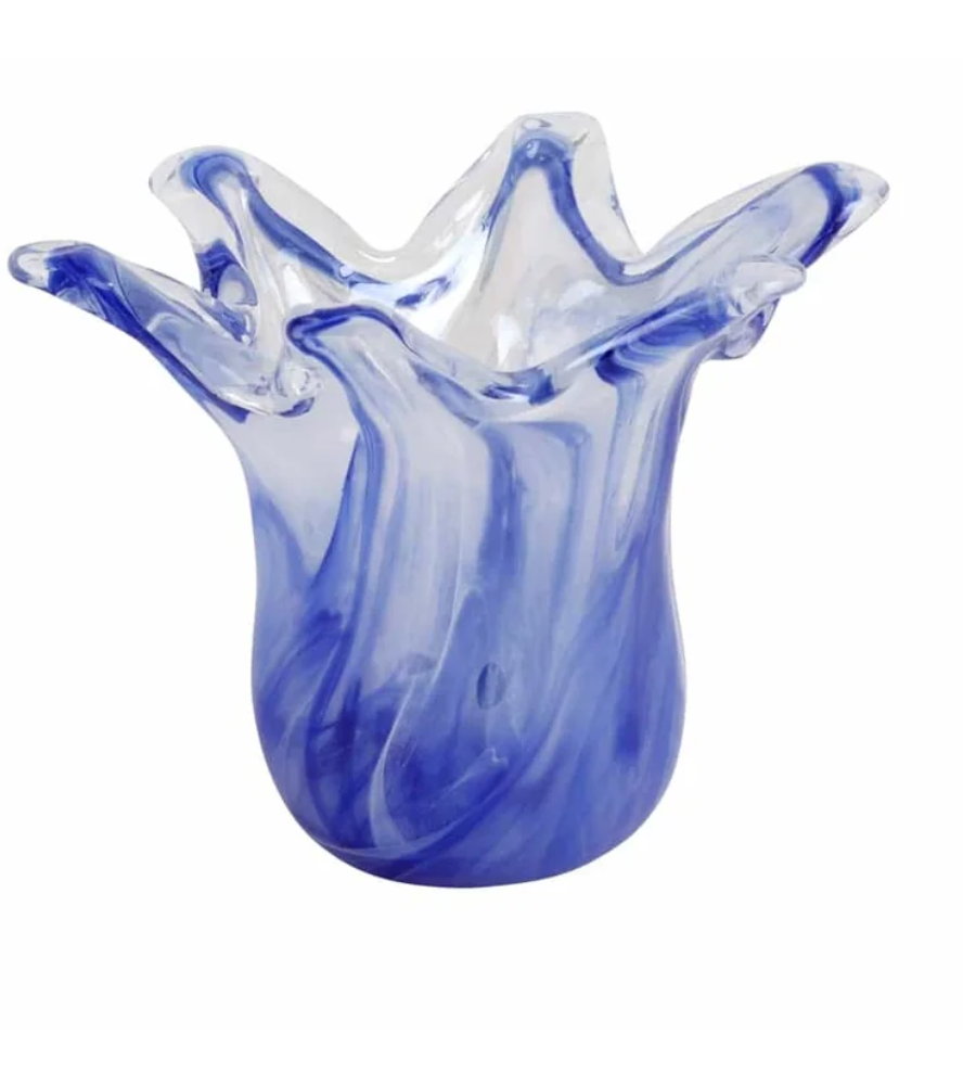Onda Glass Cobalt Petite Vase
