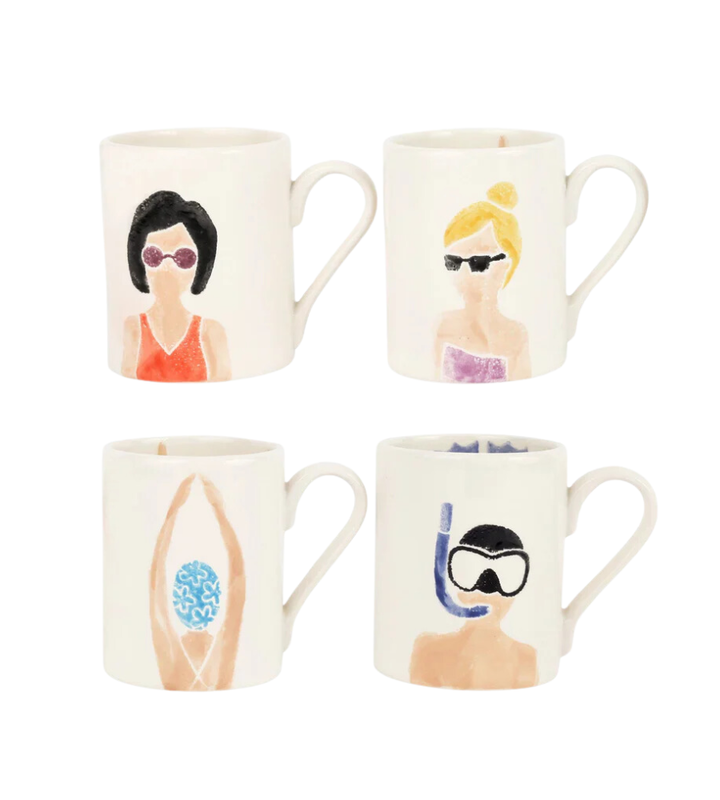 Riviera Assorted Mugs – Set of 4