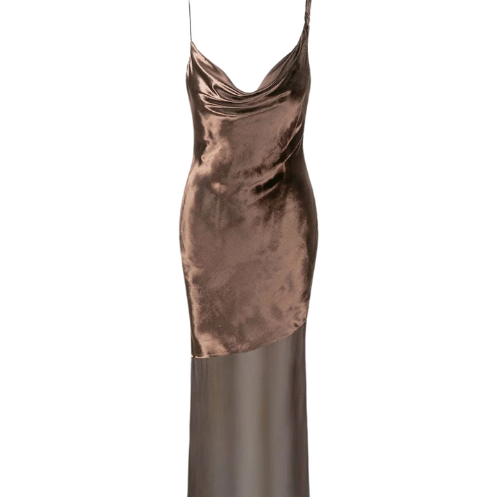 BEATON DRESS in Dark Chocolate