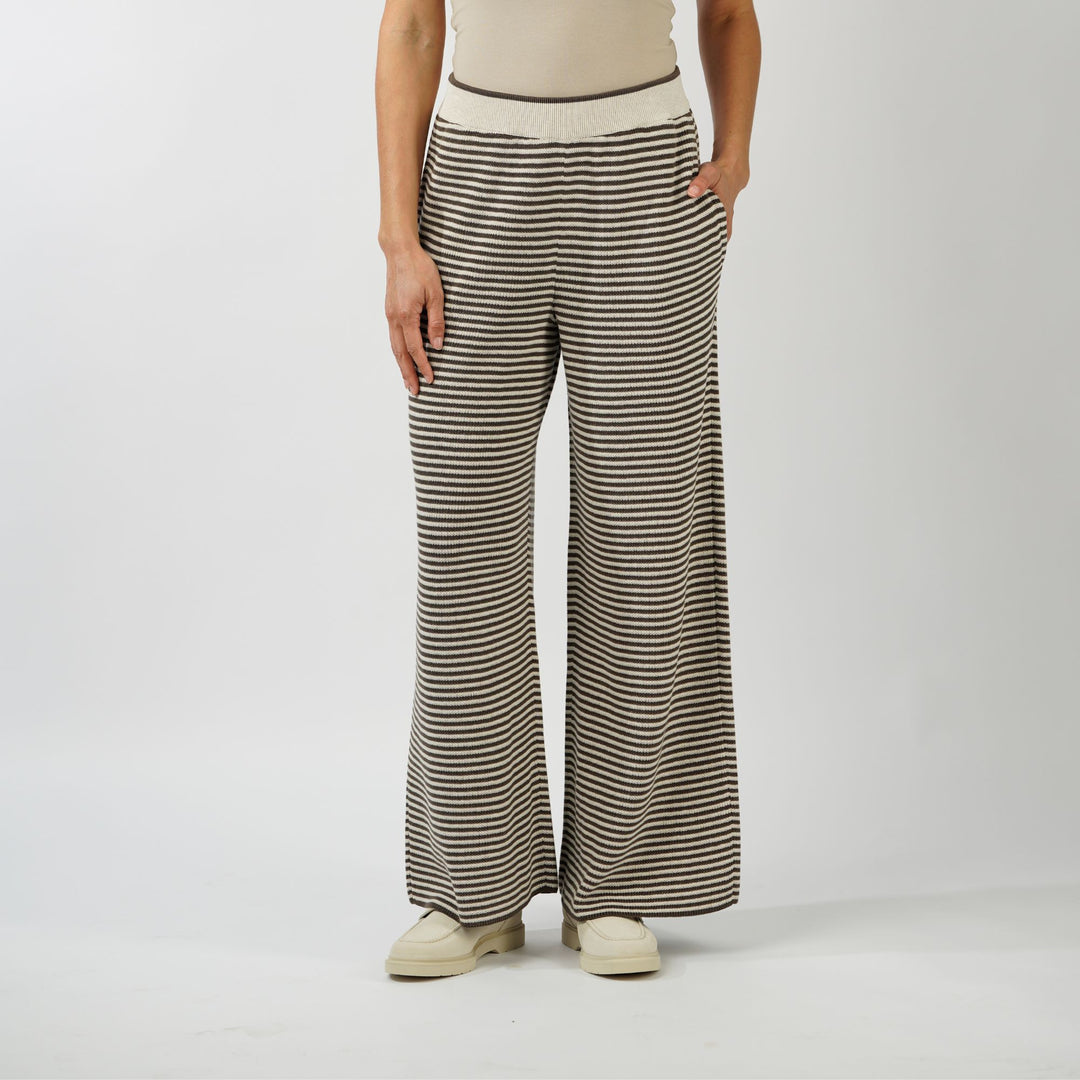 Striped cotton knit track trousers – Gwynn's