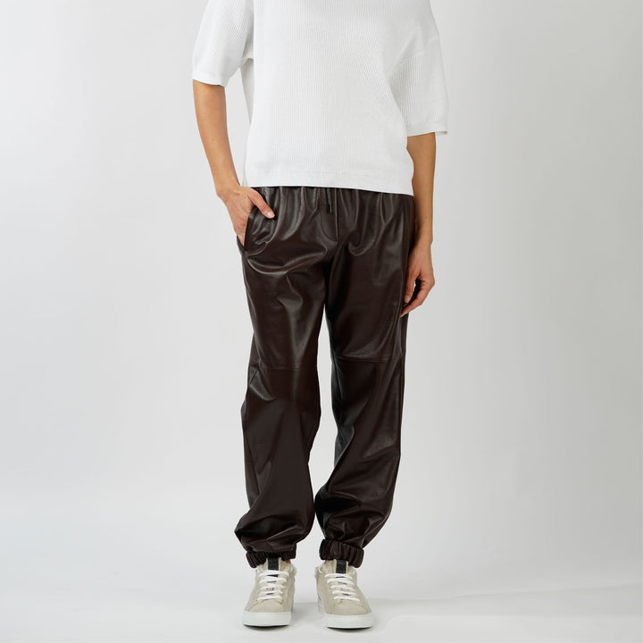 Leather Track Pant
