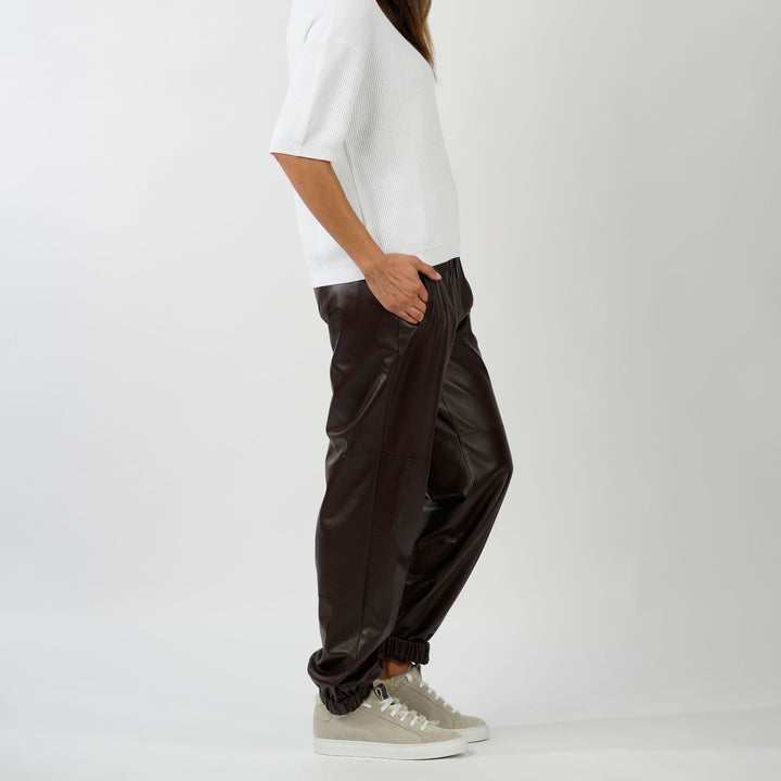 Leather Track Pant