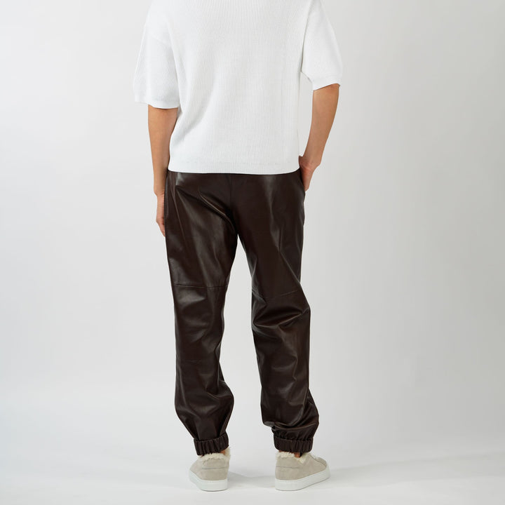 Leather Track Pant