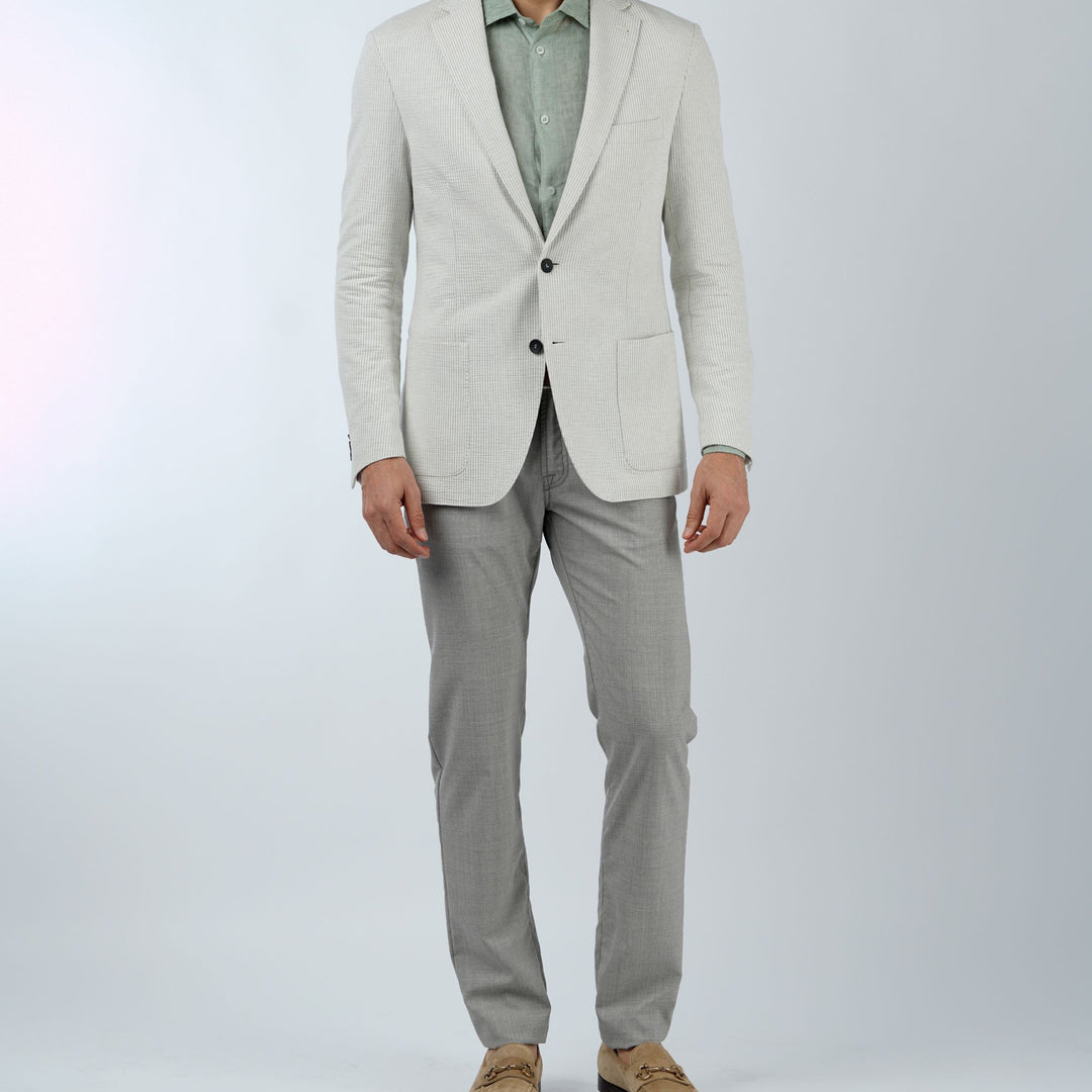Nerano 5 Pocket Pant in Pearl Grey - Pearl Grey