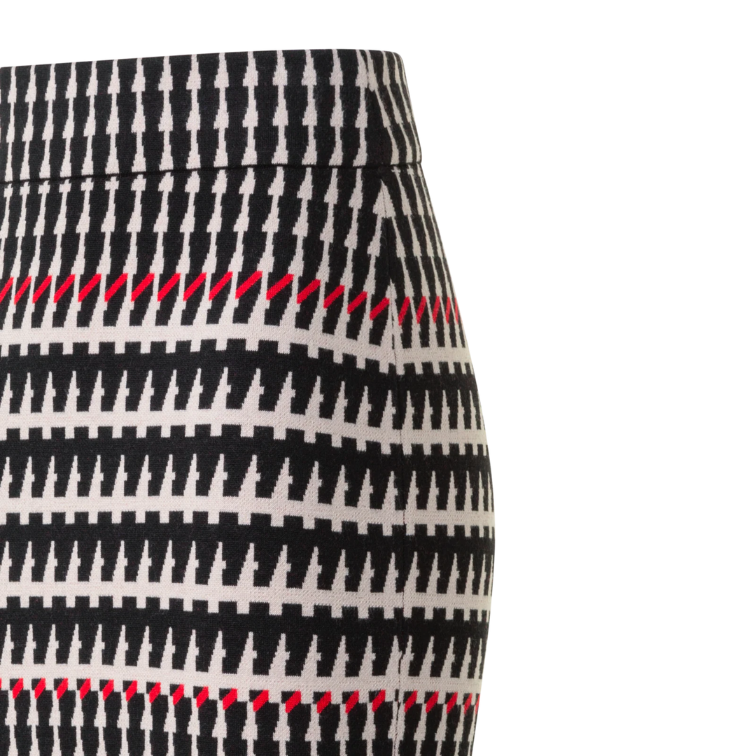 Glencheck Jacquard Knit Skirt