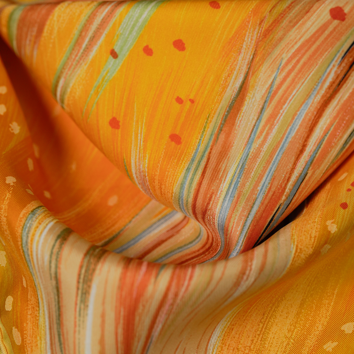 HermÈs Yellow SIlk Scarf MM