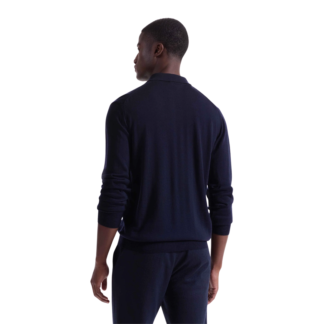 Long Sleeve 3 Button Polo Sweater