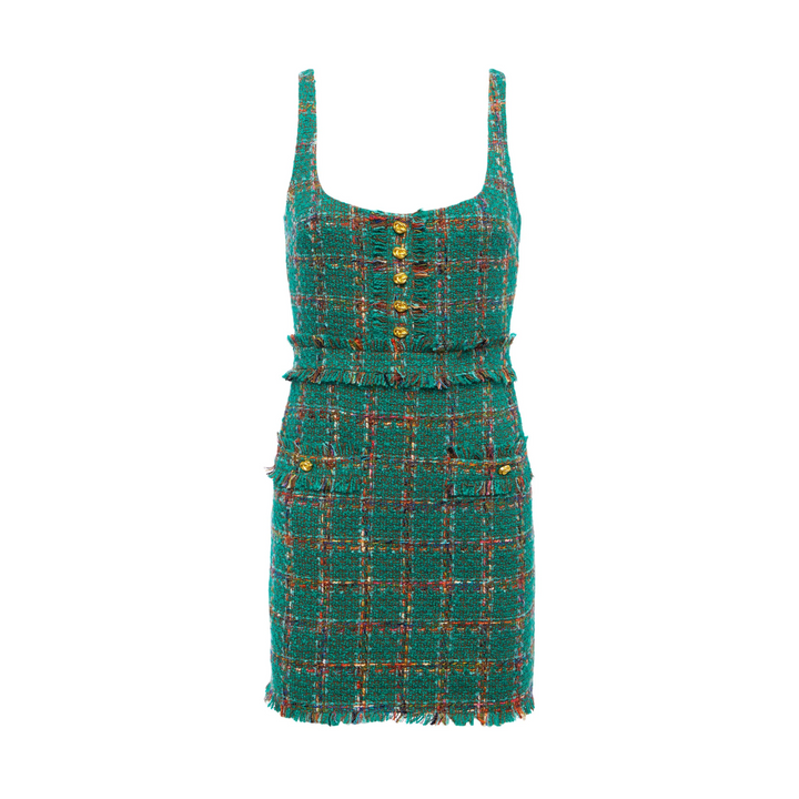 Valli Square Neck Mini Dress
