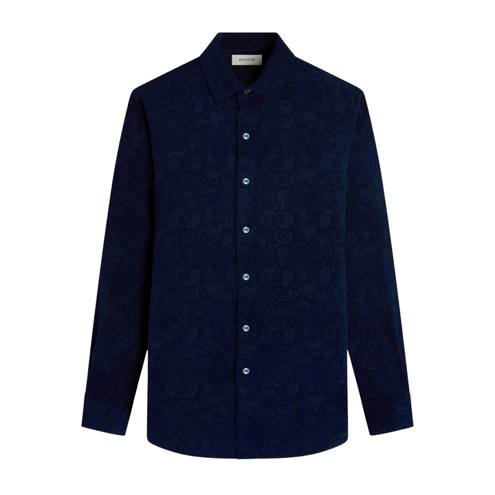 Long Sleeve Axel Woven Shaped Sport Shirt