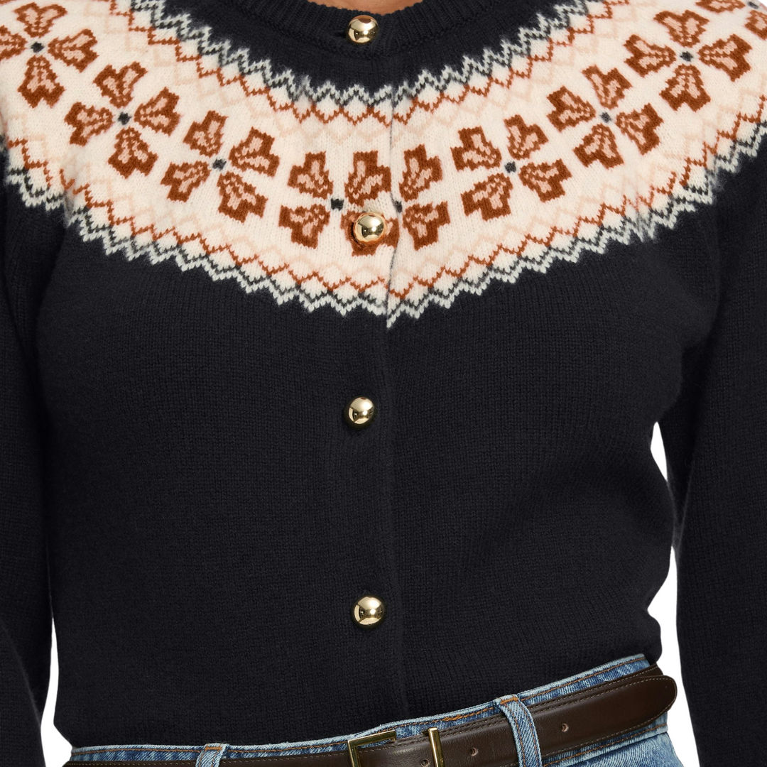 The Cashmere Fairisle Cardi