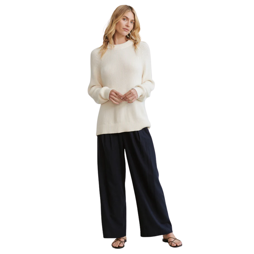 Oversized Cotton Fisherman Sweater