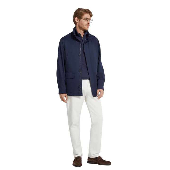 Microfiber Polyester Twill Field Jacket