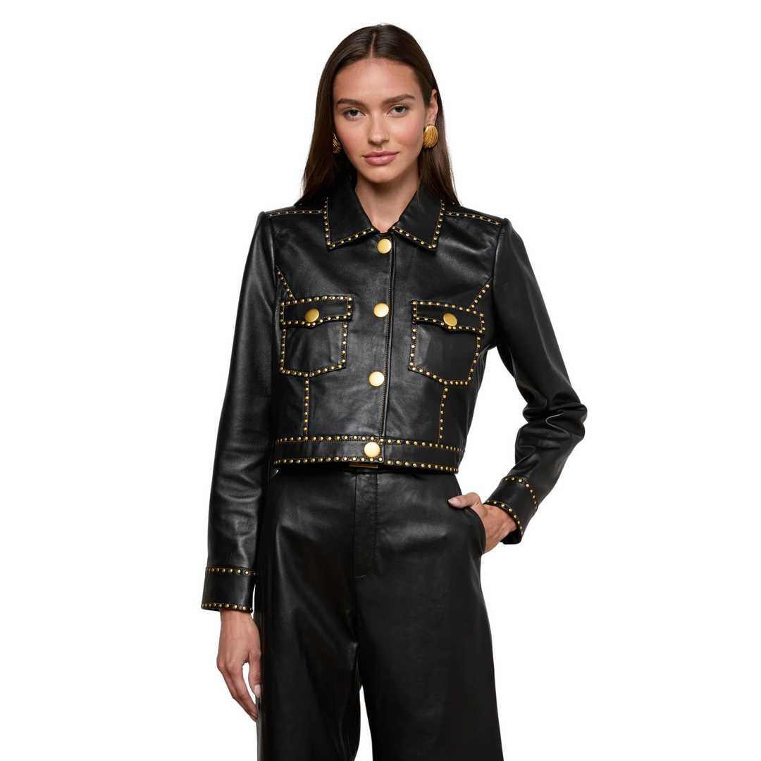 Winsome Crop Studded Jacket
