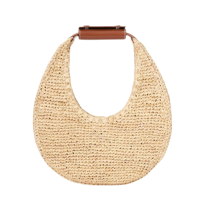 Moon Raffia Tote Bag