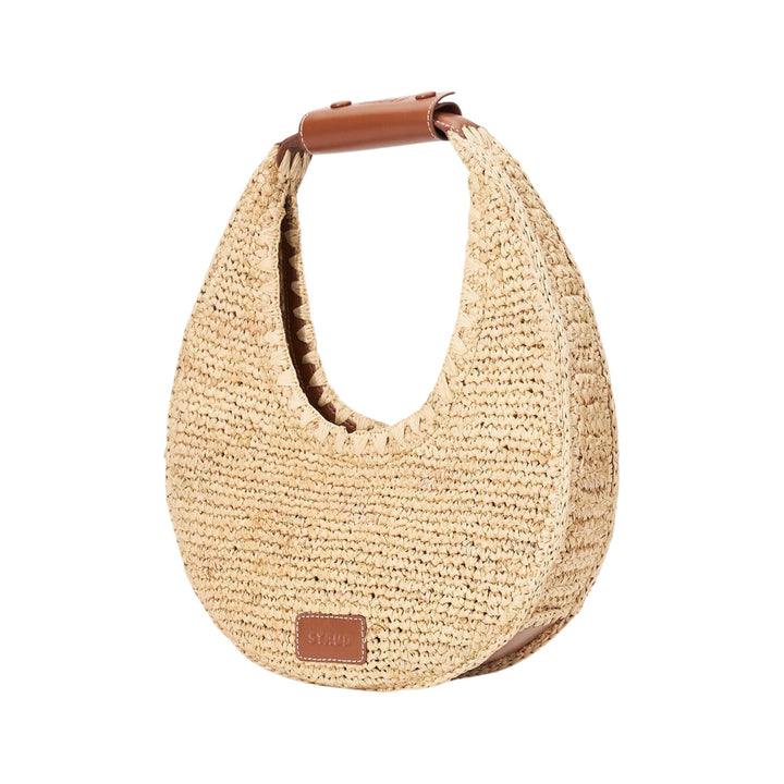 Moon Raffia Tote Bag