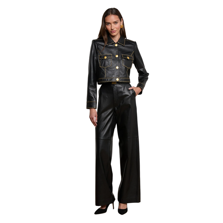 Winsome Crop Studded Jacket