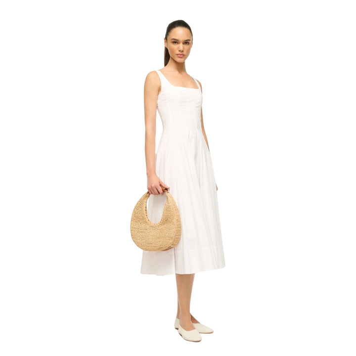 Moon Raffia Tote Bag