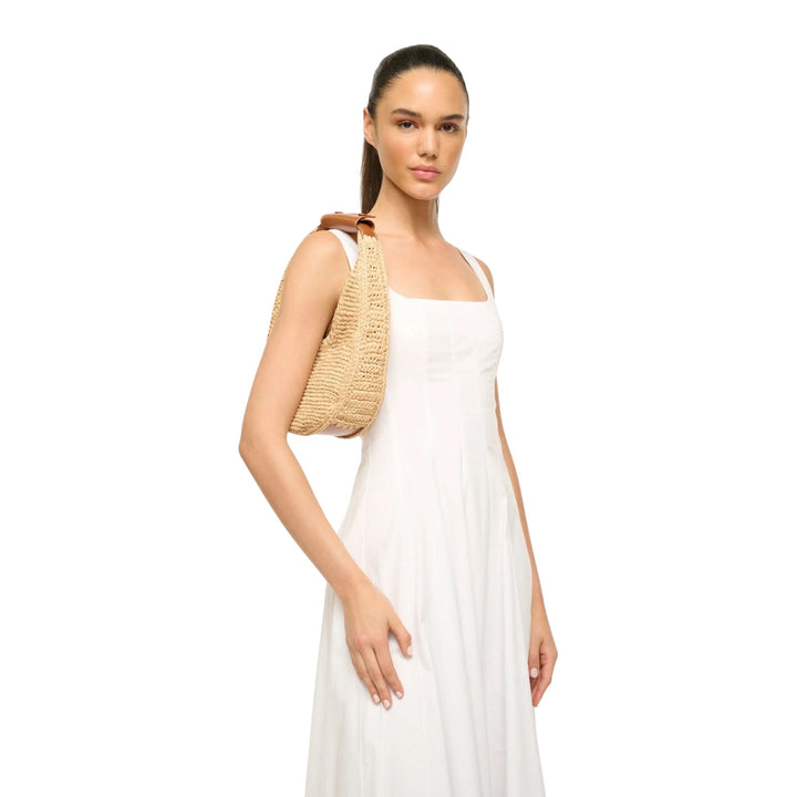 Moon Raffia Tote Bag