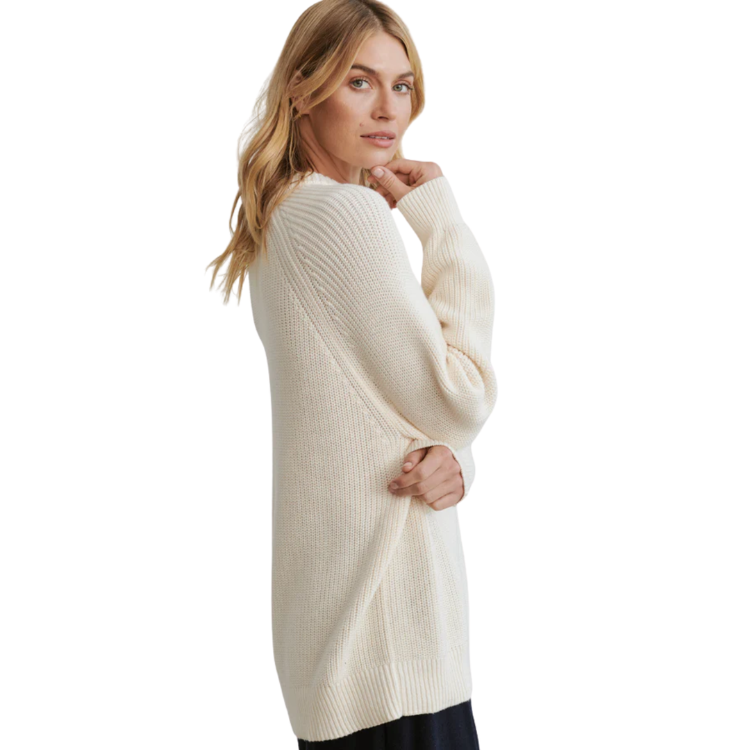 Oversized Cotton Fisherman Sweater