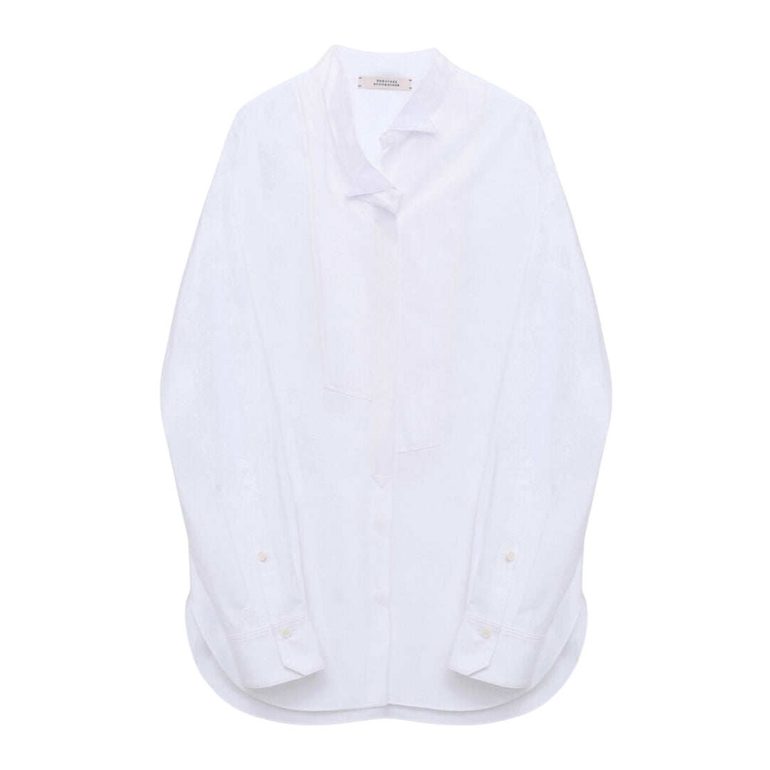 Poplin Power Blouse - Pure White