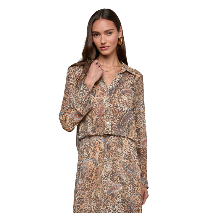Cosette Crop Hi Low Shirt