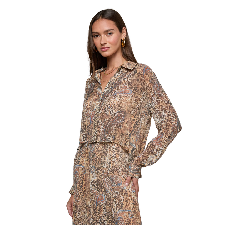 Cosette Crop Hi Low Shirt
