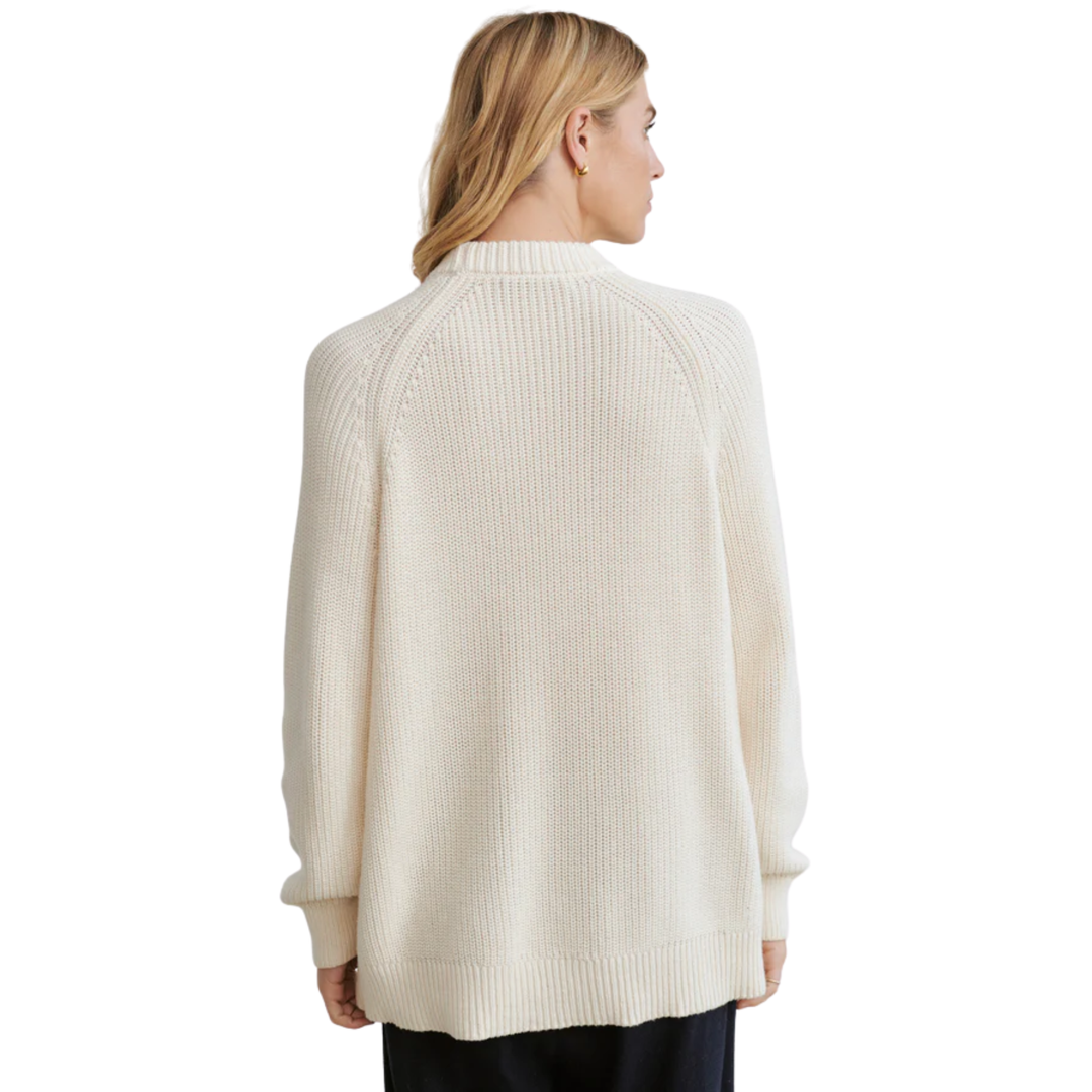 Oversized Cotton Fisherman Sweater