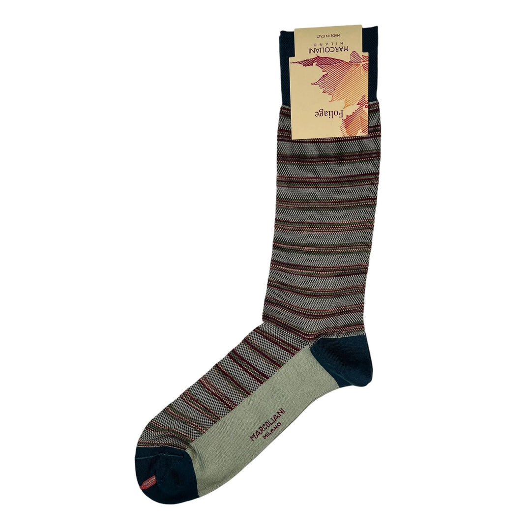 Cotton and Merino Vineyard Stripes - Sage