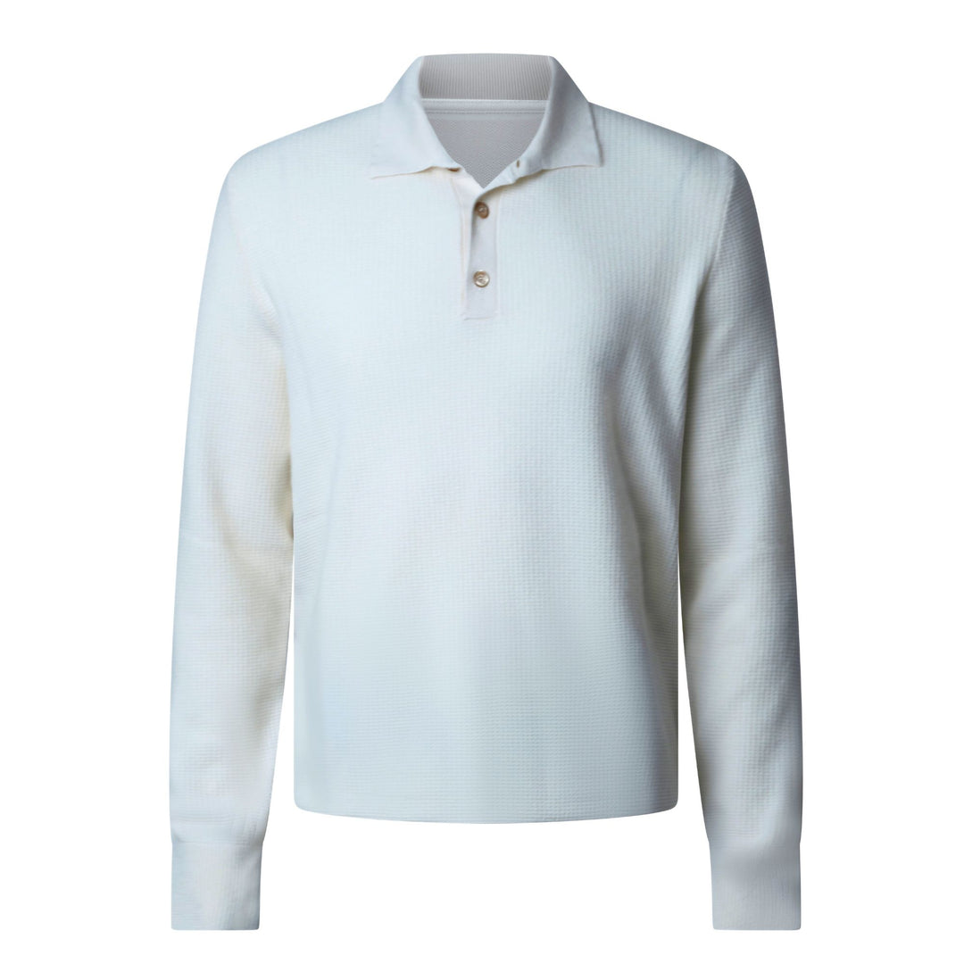 3 Button Cashmere Knit Polo