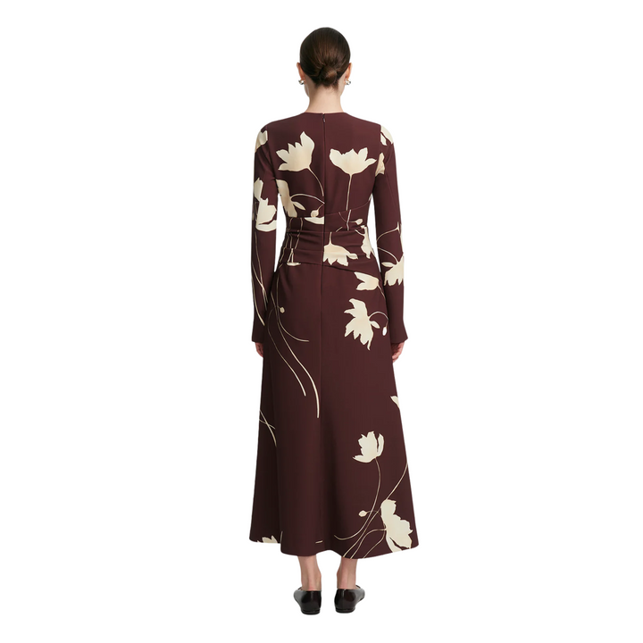 Long Sleeve Tie Waist Dress