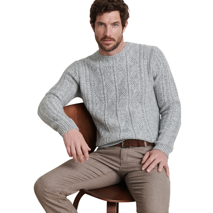 Callum Cable Crewneck Sweater