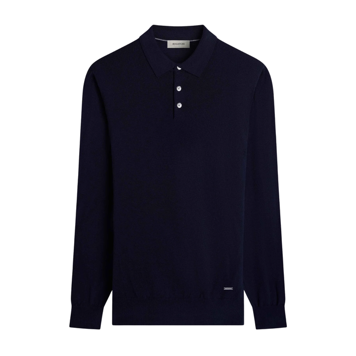 Long Sleeve 3 Button Polo Sweater