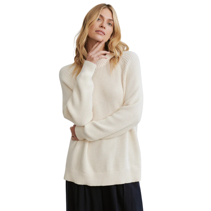 Oversized Cotton Fisherman Sweater