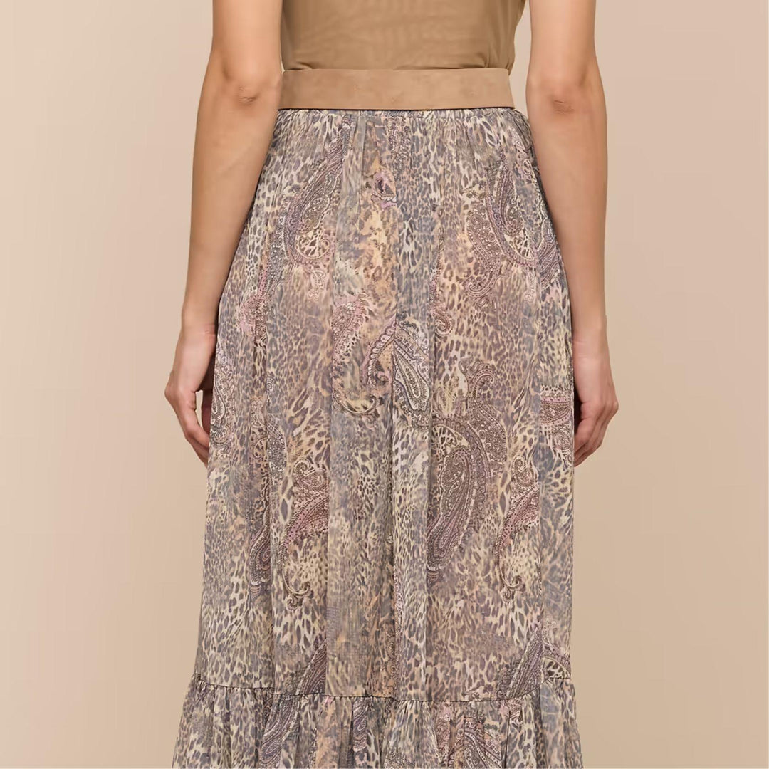 Ursie Leopard Maxi Skirt