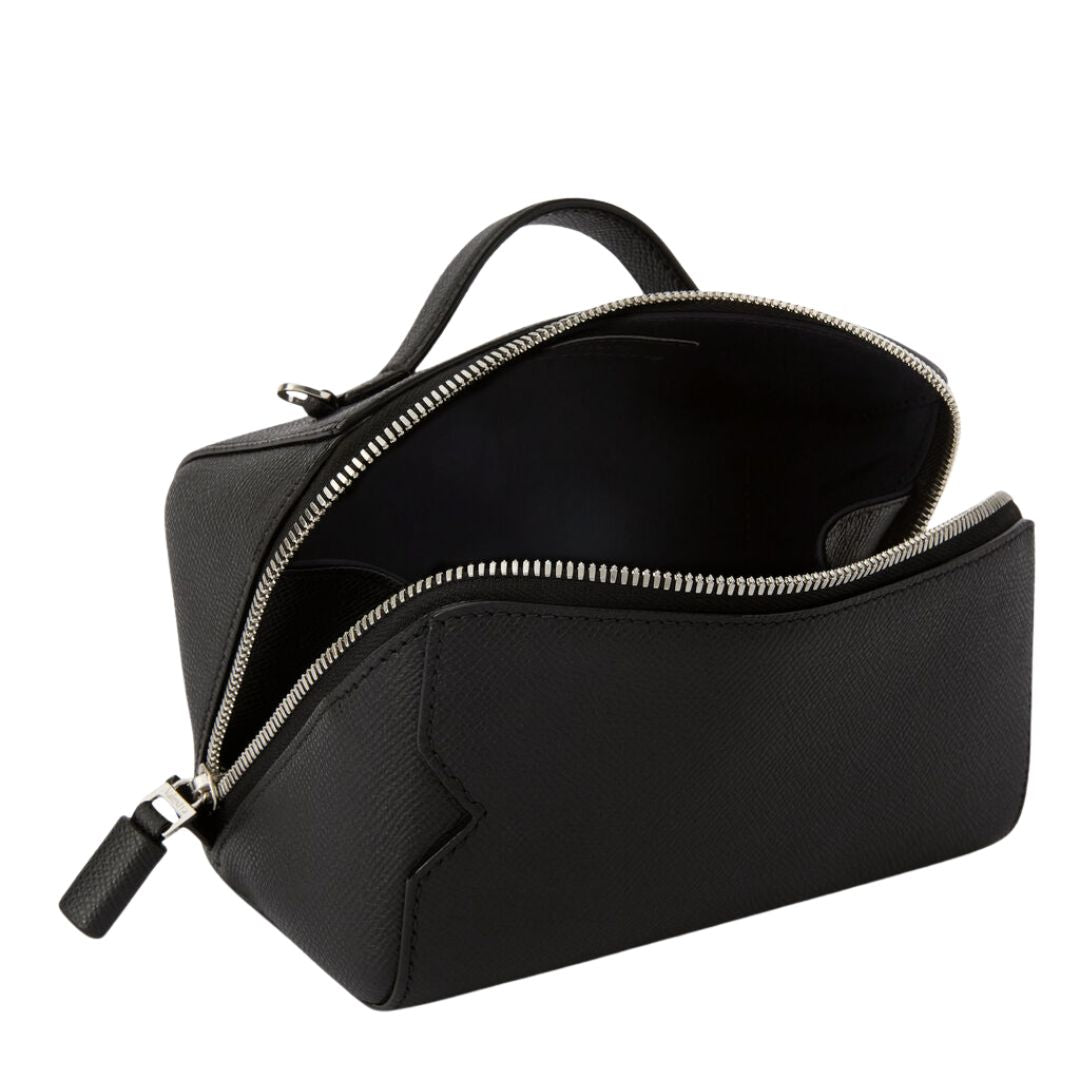 V-Line Small Beauty Case with Strap in Black
