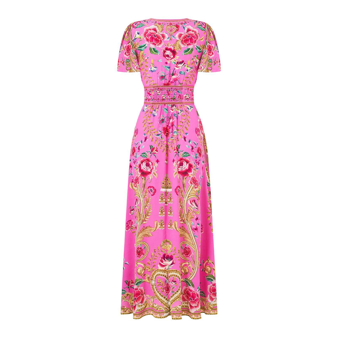 Matadora Flora Tie Front Midi Dress