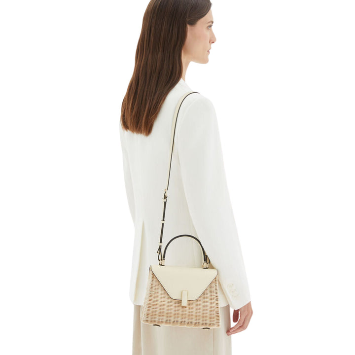 Iside Wicker Top Handle Bag