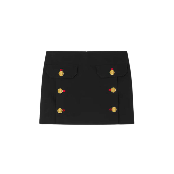 Black Gabardine Skirt