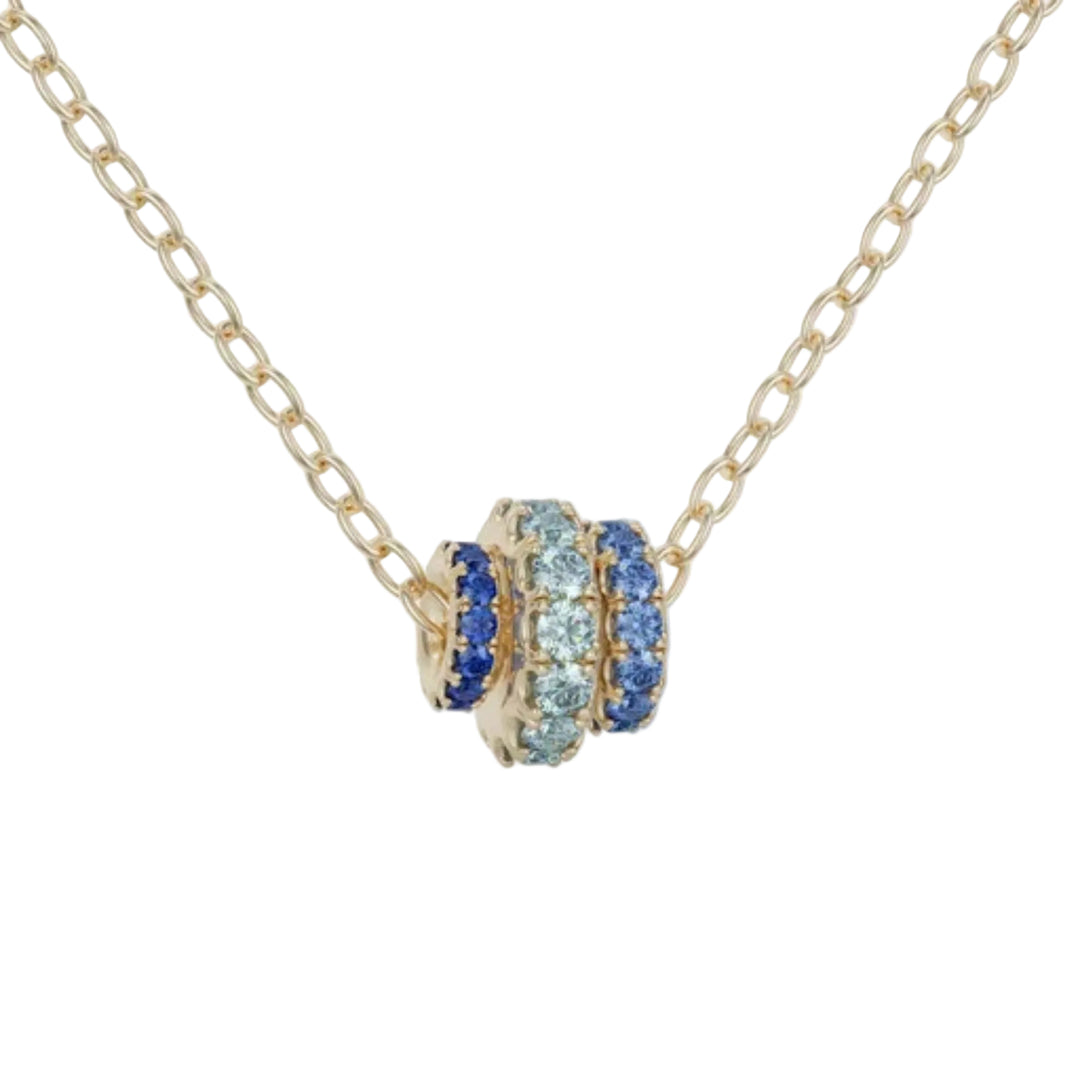 Vesta YG Bleu Necklace - .61tcw