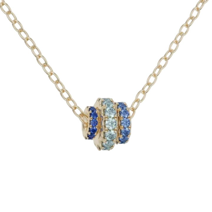 Vesta YG Bleu Necklace - .61tcw