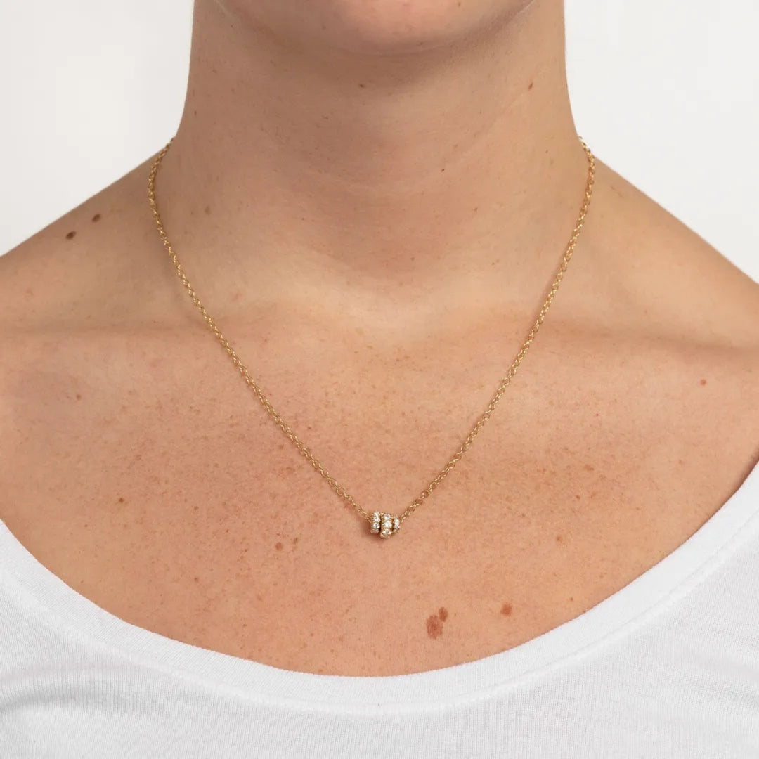 Vesta YG Bleu Necklace - .61tcw