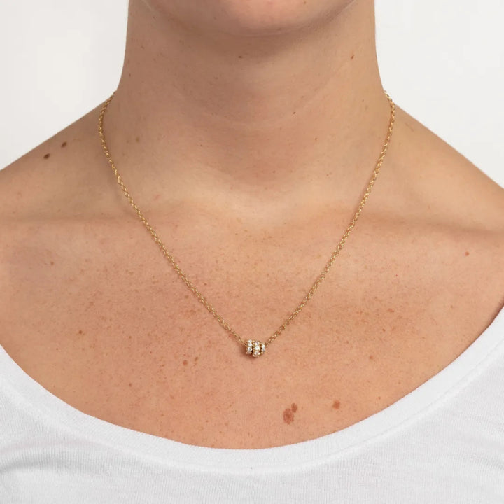 Vesta YG Bleu Necklace - .61tcw