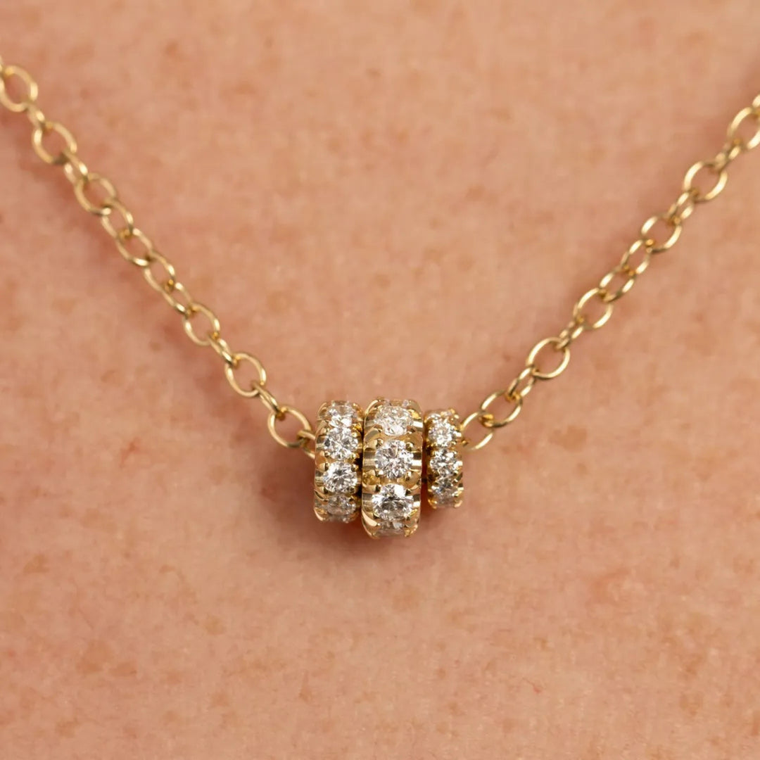 Vesta YG Bleu Necklace - .61tcw