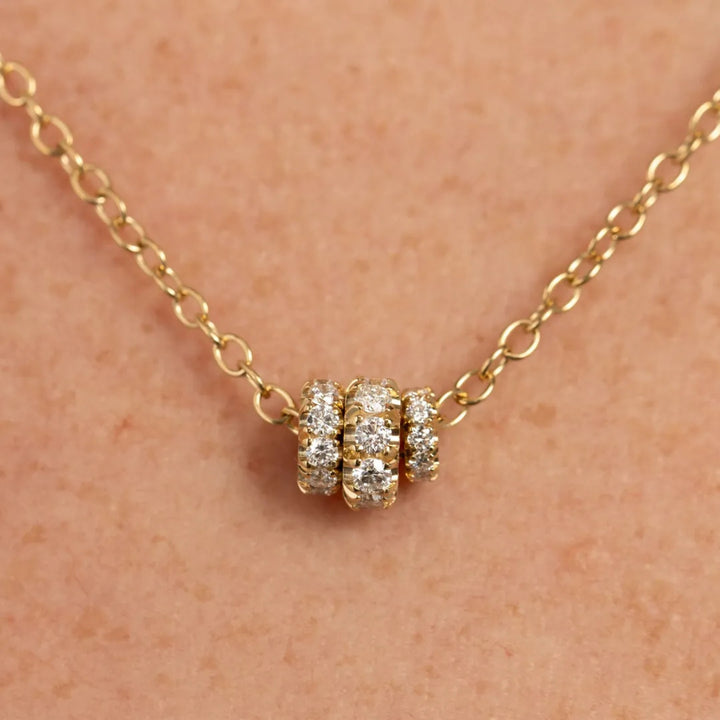 Vesta YG Bleu Necklace - .61tcw