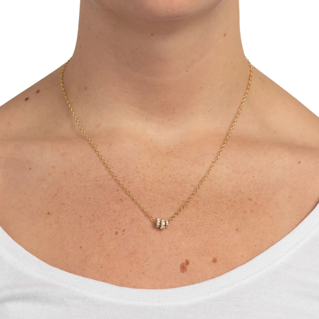 Vesta YG WD Necklace - .61tcw